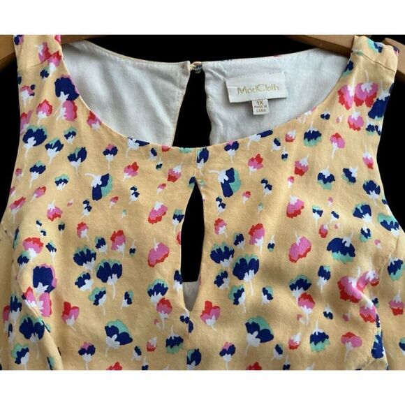 Mod Cloth Confetti Top Tank with Cut-Out Back. 1X - Picture 4 of 7